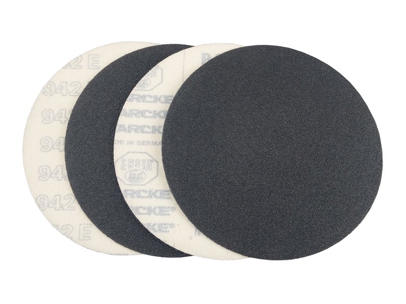 Starcke 9 inch Sanding Discs Hook and Loop Round Sand Paper Discs 24 Grit, 25 Pack Black Silicone Carbide No Hole Hook and Loop Sanding Disc, Orbital Sander Pads for Wood,Auto Body, Paint & Plastics - Image 1